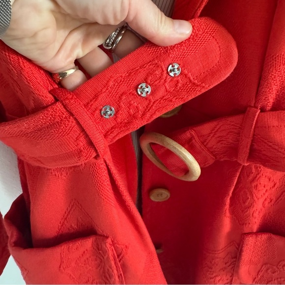 Tracy Reese Cotton Embroidered Trench 6 - Picture 10 of 16